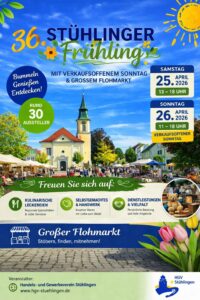 Mehr über den Artikel erfahren Besucht uns am Stühlinger Frühling – 25.&26. April 2026