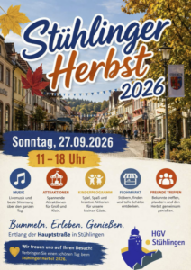 Mehr über den Artikel erfahren Stühlinger Frühling am Sonntag, den 27.9.2026